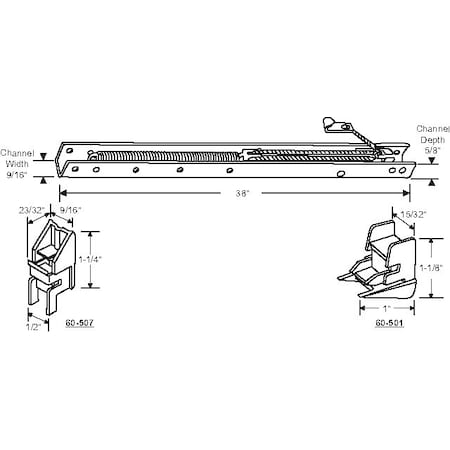 38in Window Channel Balance